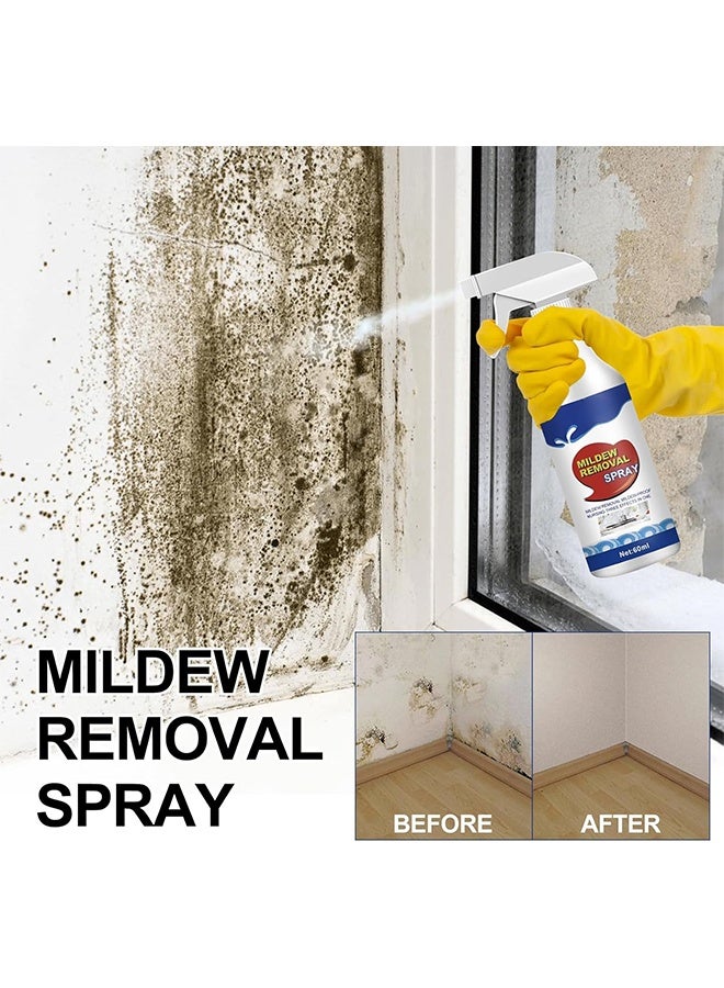 JUE-FISH Mildew Remover Spray 60ml, Deep Mold Stain Penetration, for Cleaning Bathroom Tiles, Walls, Ceilings, Mildew Spots, Multi-Functional Mildew Removal Spray - Image 4